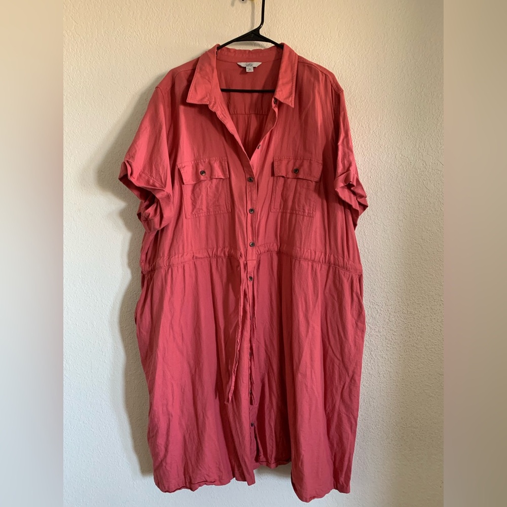 Croft & Barrow Coral Women's Plus Dress